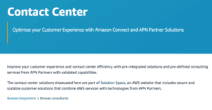Solution Space for Amazon Connect