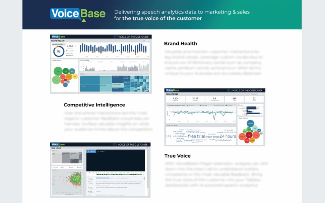 Using VoiceBase with Tableau